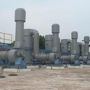 PP HDPE PVC FRP Multi Unit Wet Scrubber | CRF Equipments